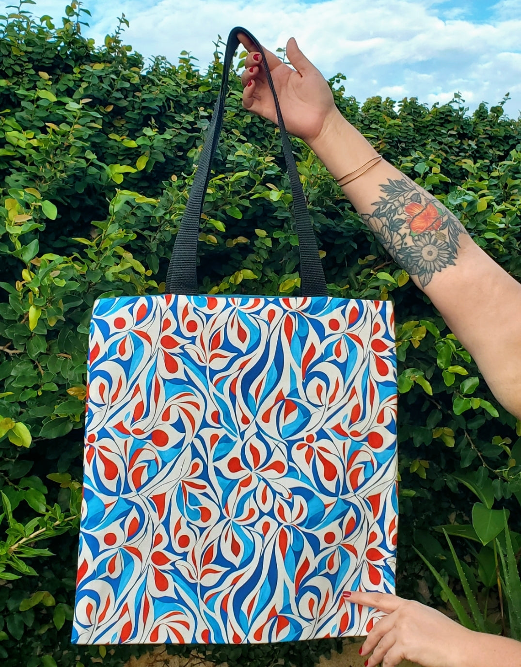 Red, White and Blue Tote Bag