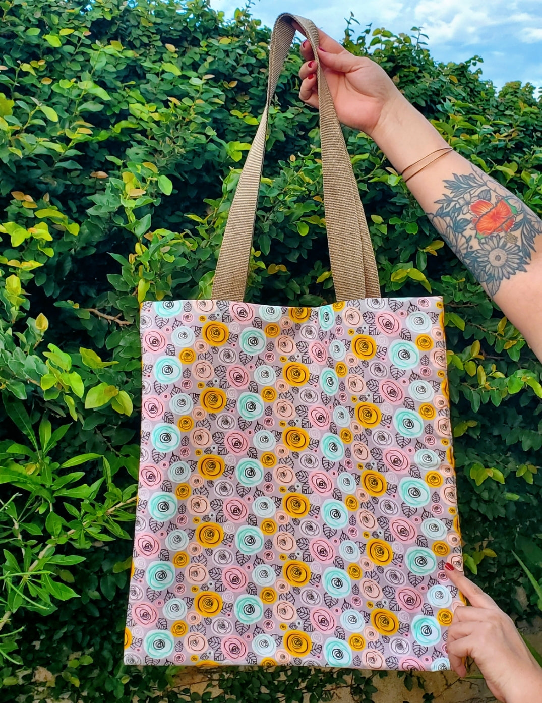 Rosa Pastel Tote Bag